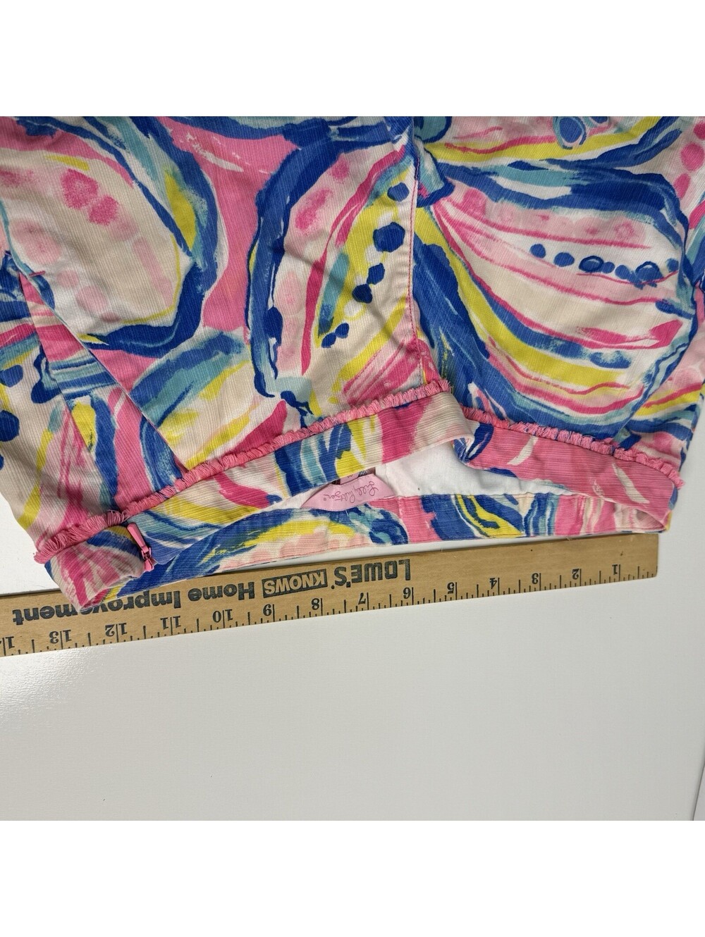 Lilly Pulitzer Women’s Sz 00 Pink Adie Swept By The Tide Shorts Beach Vacation - Picture 8 of 9